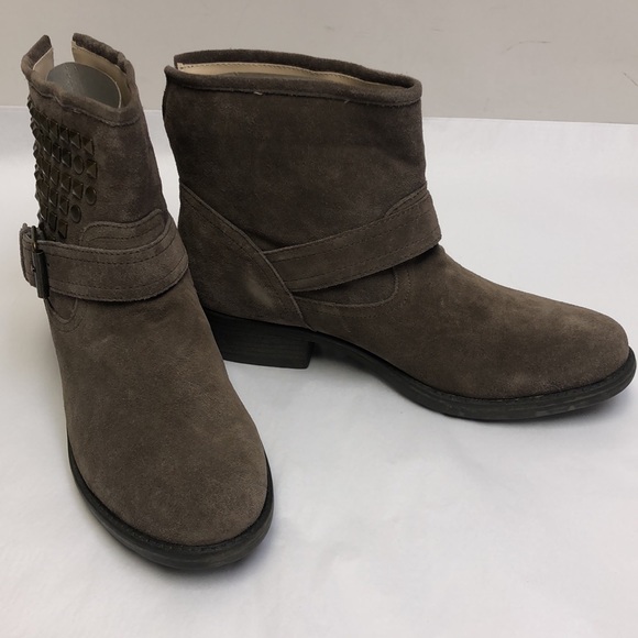 Steve Madden Outlaww Leather Boots Taupe New - Picture 3 of 10